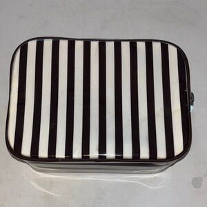 HENRI BENDEL  VINTAGE COSMETICS BAG DOUBLE ZIPPER CLOSURE VERY GOOD CONDITION